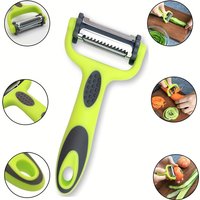 1 Peeler Three in One Rotating Stainless Steel Blade, Suitable for Vegetable, Carrot, and Fruit Peelers
