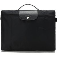 LONGCHAMP Le Pliage Green Canvas Handbag, Laptop Bag, Briefcase Women's Black