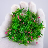 20pcs Miniature Artificial Grass Plastic Model Scenery Shrubs for Diy Railroad Layout, Military Wargame Kits,Micro Landscape