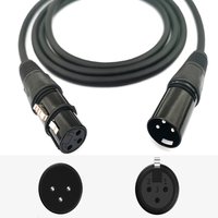 1m 2m 3m 3pin XLR Cable Male to Female XLR Audio Cable Male to Male Mixer Sound Concle Microphone Professional Extension Cable