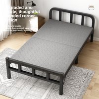 Single Folding Bed for Home Guest Dorm Portable Steel Frame Bed for Adults Casual Resting and Nap Bed Folding Bed Cama Plegable