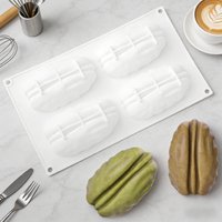 1 or 4-Cell Pecan Nuts Design Silicone Chocolate Mold Food Grade Mousse Cake Mould French Dessert Tools Kitchen Bakeware