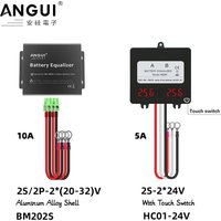 ANGUI Batterie-Equalizer aktiv 48 V BM202S HC01 24 V LED-Anzeige 2 x 24 V Blei-Säure-Gel-Batterien Serie Balancer 2S aktiv NCM 48 V