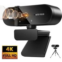 4K Webcam 1080P Mini Camera 2K Full HD Webcam with Microphone 30fps USB Web Cam for Auto Focus PC Laptop Video Shooting Camera