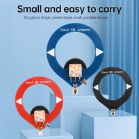 Mini Circle Antenna AM MW/SW Looping Antenna 4MHz-24MHz/500kHz-2000kHz/10k-180MHz Donut Medium Short Wave Antenna for Radio