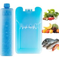 2Pcs Ice Blocks Reusable Rectangular Ice Pack Freezer Packs for outdoor camping picnics barbecues travel Cooling Ice Pack