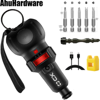 4V Electric Screwdriver, 400 RPM, 3-Stage Adjustable Speed & Torque, Cordless Rechargeable Battery, USB-C Cable and 5pc Bit Set