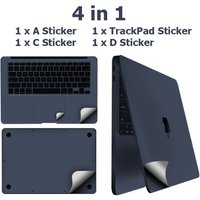 for MacBook 2023 Air 15 A2941 13 M2 A2681 Pro 14 16 M3 sticker protect film Palms Guard Rest Cover+Trackpad /body Protect Skin