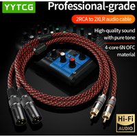 High-End Audio Cables Lotus to XLR Male Female RCA Head to XLR Balanced Mixing Console to Power Amplifier Connection Cable