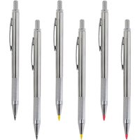 2.8mm Metal Mechanical Pencil 2B Lead Core Woodworking Architectural Marking Pencil Writing Stationery School Office Supplies
