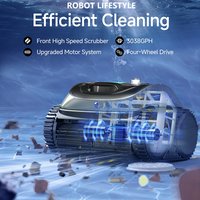 Pool Cleaning Robot Cordless Swimming Pool Robot WYBOT C1 / OS800 with Large Fiter Ultra Stronger Suction Battery 4600mAh APP