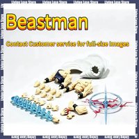 Ersatzteilset für Beastman-Actionfiguren, Effektzubehör, zusätzliche Hand- und Körperteile, zum Selbergestalten von Sammlermodellen.