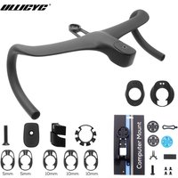 AliExpress ULLICYC T4 ULTRA Road Bike Full Carbon Fiber Internal Cable Integrated Bicycle Handlebar Cockpit For 360mm-380mm With Mount Spacers