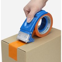 Handheld Metal Packing Tape Dispenser Wide Heavy Duty Shipping Tape Dispenser,Reusable, Replaceable,Packaging Sealing Cutter