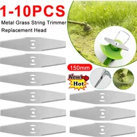1-10PCS 150mm Metal Grass Trimmer Heads Blade Replacement Weed Eater Saw Blade Lawn Mower Fit Accessory for Garden Power Tool