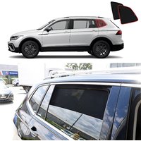 For Volkswagen VW Tiguan ALLSPACE BW 2016-2024 Magnetic Car Sunshade Front Windshield Rear Side Baby Window Mesh Sun Shade Visor