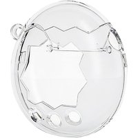 1PC For Tamagotchi Paradise Clear Glitter Protective Case, PC Full-Wrap Shockproof Cover, Waterproof Scratch Resistant Protector