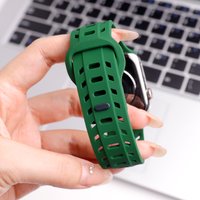 Sport Silicone Strap For Apple Watch Band 46mm 44mm 45mm 40mm 49mm 42mm 41mm 38 correa Bracelet iWatch Series 10 9 8 Ultra 2 SE