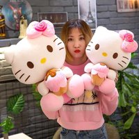 Hello Kitty Kawaii Plush Toys Dolls Ice Cream Soft Stuffed Pillow Decoration Anime Christmas Gift Plushies Childrens Toys Gifts