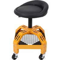 300LBS Mobile Rolling Gear Seat - Smooth Rolling Mobility, Ultimate Comfort, Adjustable & Versatile, Spinning Gear Tray