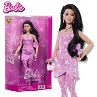 Original Mattel Barbie Deluxe Style Wave 3 Doll for Girls Articulated Joints Toys for Children Birthday Christmas Gifts JJN77