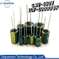 High Frequency Low Resistance Aluminium Capacitor 10V 16V 25V 35V 50V 63V 100V 400V 450V 100 220 330 1000 2200 3300 4700 6800UF
