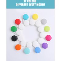 6/12/24pcs Travel Portable Solid color square Contact lenses case,Lens Cap lenses holderStorage Soak Box Fashion accessories