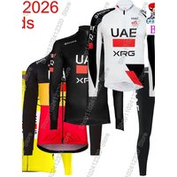 AliExpress NONE Kids UAE 2026 Team belgium Slovenia Cycling Jersey Set Boys Girls Long Sleeve Child Cycling Clothing Suit MTB Bike Road Pants