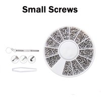 600/1000Pcs Small Screws Nuts Assortment Kit Small Nickel-plated Iron Screws Electronics Screw set For Glasses Repair Tool Kit