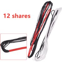 58/60/62/64/66/68/70 Inches Bow String Length Bow 12 shares bowstring Accessory for Straight Bow Archery Hunting Shooting