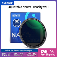 NEEWER True Colors Variable ND2-ND400 Filter Hard Stops Adjustable Neutral Density VND Filter with Multi Coated HD Optical Glass