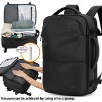 Men's and Women's Vacuum Large Capacity Multifunctional Waterproof Laptop Backpack with Expandable Backpack