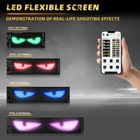 Bluetooth APP & Remote Control RGB LED Matrix Pixel Panel, Flexible Display Light for Car Advertising and Indoor Decoration