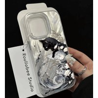 Mačica za slikanje nafte pattern Cool Phone Case For iPhone XR 17 16 Plus 16e 15 14 13 12 Pro Max Anti fall and anti slip case