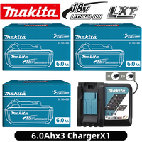 Genuine 6AH makita BL1860 18V Battery Power Tools Li-ion Replacement LXT BL1850 BL1840 for 18V Screwdriver with BMS TPCELL 18V