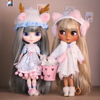 ICY DBS Blythe doll matte face,colorful hair nude doll and set doll joint body the gift for boy girl