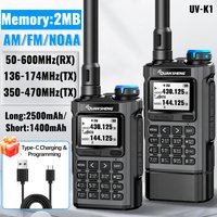 Radiotelefon Quansheng UV-K1 L Mini Walkie Talkie 2MB Flash FM/AM Daleki Zasięg Bezprzewodowe Kopiowanie Częstotliwości NOAA Ulepszenie UV-K5 (8) UV-K6 Radioamatorskie