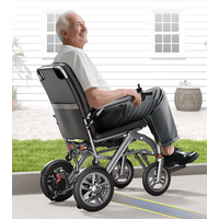 2026 Best Selling Lightweight Power Electric Wheelchair Portable Foldable Design with Big Wheels for Seniors Walkers