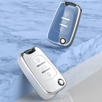 Soft TPU Car Flip Key Case Cover for Hyundai i20 i30 ix20 ix35 Elantra Accent Car Key Protection Shell Auto Interior Accessories
