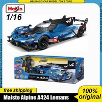 New In Stock Maisto 1:16 Alpine A424 24h Lemans #36 Ferrari 499p Rc Car Alloy Miniature Die-Cast Model 2.4g Rc Car Toys Gift