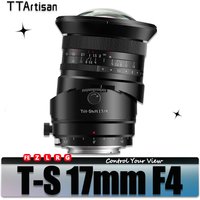 TTArtisan Tilt Shift 17mm F4 Full Frame Manual Focus Camera Lens for Humanity Photography with Sony E Nikon Z Canon RF L GFX
