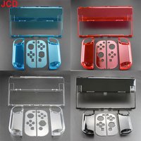 JCD For Switch NS OLED Controller Protector Clear Crystal Shell Video Game Console Cover Protective Flip Case Game Accessories