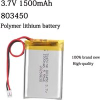 3.7V 1500mAh 803450 Polymer Lithium Rechargeable Battery for Bluetooth Headset Camera GPS Audio Walkie-talkie