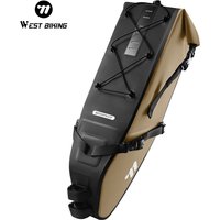 AliExpress West Biking WEST BIKING Bicycle Saddle Bag 10-14L Large Capacity Full Waterproof Cycling Tail Bag Daily Travel Storage Bag MTB Bike Access