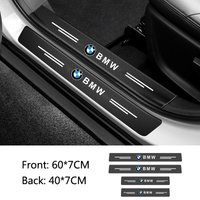 Car Door Sill Plate Carbon Fiber Threshold Protector Stickers For BMW X1 U11 X7 G07 XM G09 i7 7 Series G70 LCI iX I20 U06 G81 M3