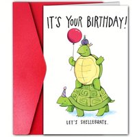 A soft and cute birthday card filled with humorous jokes. The style is soothing and both playful and adorable.
