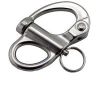 5 Pieces Spring Snap Shackle Stainless Steel 316 Quick Release 35mm 52mm 69mm 96mm Safety Remote Release Mooring Snap Shackles
