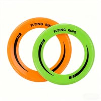 2-Pack Lightweight Durable Hollow Flying Rings Ideal for Outdoor Activities like Beach Park Dog Walking