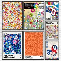 Japanese Pop Artist T-Takashi Murakami Poster Versatile HD Waterproof Wall Art Self-Adhesive Decor for Any Space Ideal Gift