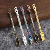 1PC Metal Mini Spoon with Shovel Portable Medicine Powder Measuring Tool - Handy Durable Accessory for Easy Measurement